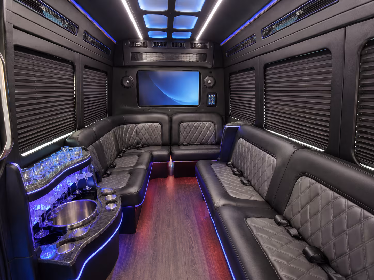 lincoln party bus interior